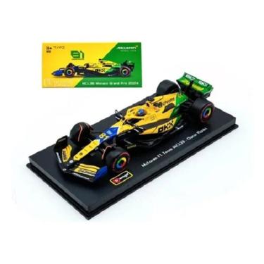 Imagem de Miniatura Metal 1/43 C/ Piloto Caixa Acrilica Formula 1  2024 McLaren F1 MCL38 Oscar Piastro 81 – Burago