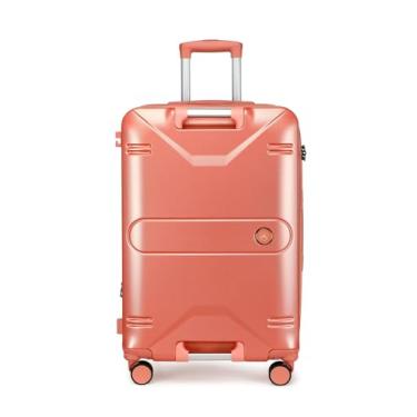 Imagem de Mala De Viagem De Bordo Pequena De Mão 10kg Alça Frontal (Rosa)