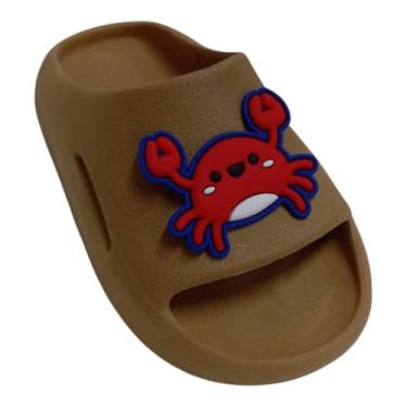 Imagem de Chinelo Nuvem Caranguejo Infantil Leve Divertido Unissex (Capuccino, Normal, BR, Criança de 9 a 12 anos, Faixa Numérico, 25, 26)