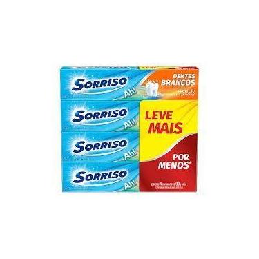 Imagem de KIT COM 4 - Sorriso Creme Dental Dentes Brancos 90G.