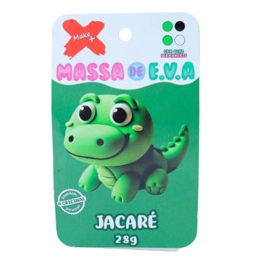 Imagem de Massa de EVA em pote 28g 4 cores Jacaré - Gatte