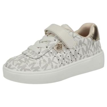 Imagem de Michael Kors Tênis feminino, Baunilha/ouro pálido Metalli, 10 Toddler