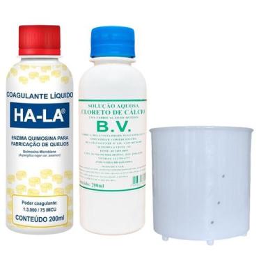 Imagem de Kit Coalho Coagulante + Cloreto de Cálcio + Forma 250g Injesul Fazer Q