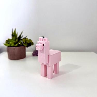 Imagem de Lhama Minecraft  Decoração Geek e Presente Criativo , Enfeite Temático