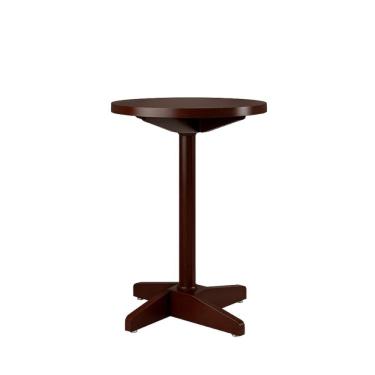 Imagem de Mesa Bar Baixa Piratini 60x77cm em Madeira Maciça Castanho Acetinado