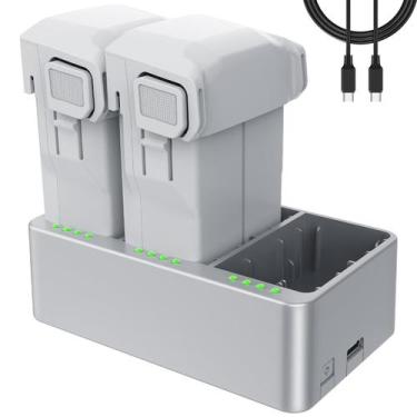 Imagem de Pacote de 2 baterias com carregador Artman Mini 3/4 Pro para DJI