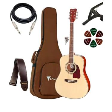 Imagem de Violão Eletroacústico Eagle Ch888 Folk Natural + Acessórios