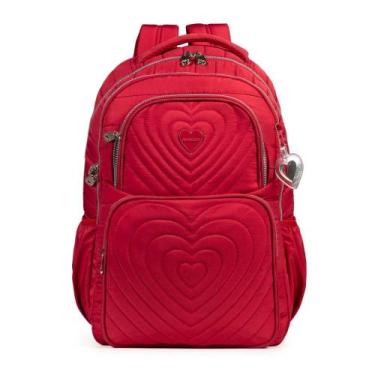 Imagem de Mochila Escolar Feminina Juvenil BG GIRL Vermelho - Bagaggio, U