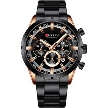 Imagem de Relógio Curren Masculino 8355 Preto Aço