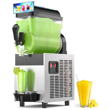 Imagem de Máquina de Raspadinha 15L/4 Cal Commercial com Luz LED, Tanques de 15L para Margarita, Suco, Smoothie, Daiquiri, Coquetel