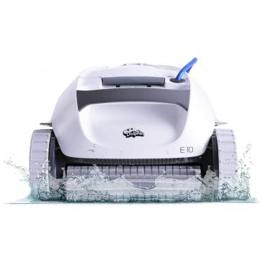 Imagem de Robô Limpador de Piscina com Escova de Lavagem Ativa e Filtros de Carga Superior de Fácil Acesso, Dolphin E10, Branco