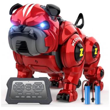 Imagem de Cachorro Robô Programável com Funções de Cantar e Dançar para Crianças de 5 a 10 Anos, Lterfear, Vermelho