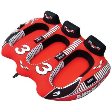 Imagem de Boia Rebocável Inflável Para 3 Pessoas, Resistente, AIRHEAD AHVI F3, Vermelho