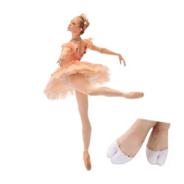 Imagem de Palmilha Ponteira Biqueira Asttro Shopp em Silicone Gel para Ponta dos Pés, Branca Unissex, Para Correr Caminhar e Dançar