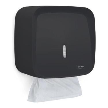 Imagem de Dispenser Porta Papel Toalha Interfolhado Invoq Preto - Premisse