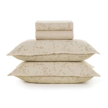 Imagem de Jogo De Cama Queen Karsten 160 Fios 100% Algodão Percal 4pçs, Beatriz