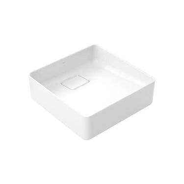 Imagem de Cuba De Apoio Docolflow 40x40 12020505026 Quadrada Branca Esmaltada