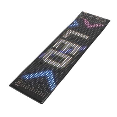 Imagem de Cryfokt Painel de Matriz de Led Programável, Suporte para Controle por Aplicativo, Rolagem Fina Rgb, 13.7 "x 4", Sinal de Carro Led Profissional para Festa de Carro