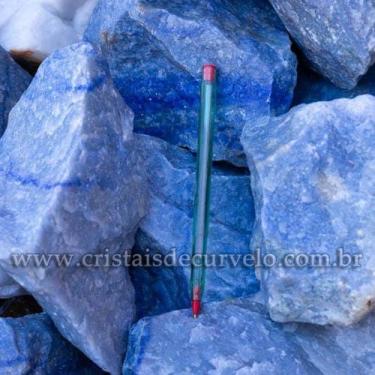 Imagem de Quartzo Azul Bruto Natural Grande Peça para Jardim - 20 a 30kg - no-br