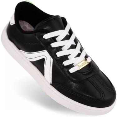 Imagem de Tênis Molekinha Infantil Casual Menina Sneaker Fashion 2574, Preto, Br