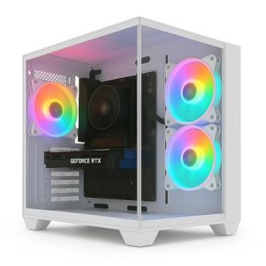 Imagem de PC Gamer Skill Apex Series, AMD Ryzen 5 5500, Radeon RX 580 8GB, 16GB DDR4, SSD 256GB M.2, Branco SAS010