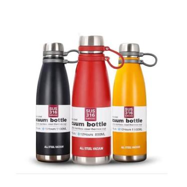 Imagem de Garrafa Água Squeeze Térmica Inox Mantém Temperatura - Generic