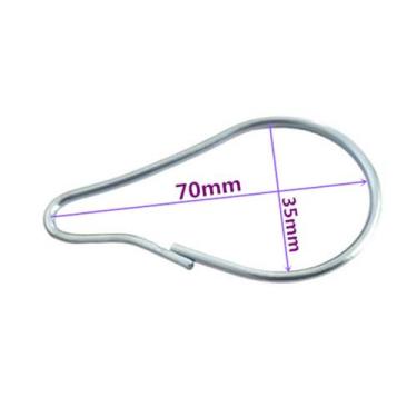 Imagem de 100 unidades gancho pêra para cortina provador loja reforçado  - telin