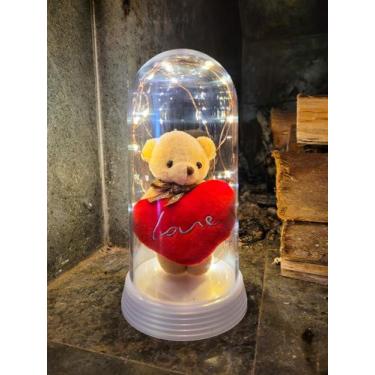 Imagem de Luminária Ursinho De Pelúcia Com Coração Love Presente Amor - Amor Lin