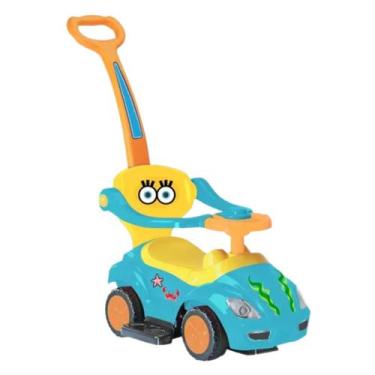 Imagem de Carrinho De Passeio Mega Car Com Empurrador Homeplay 