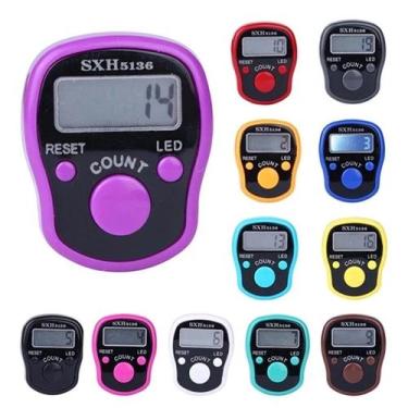 Imagem de Contador Digital de Mercadoria Pessoas Eletrônico Portátil para Dedo B