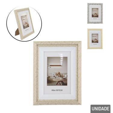 Imagem de Porta Retrato de Plástico 10x15 Moldura Decorada - Tudo em Caixa