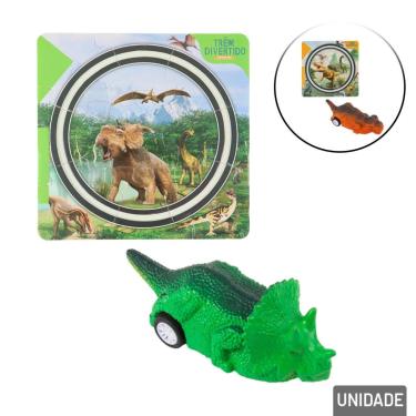 Imagem de Quebra Cabeça 9 Pçs e 1 Dino Movida a Corda - Tudo em Caixa