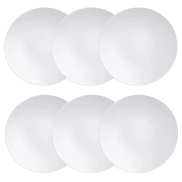 Imagem de Conjunto 6 Pratos de Sobremesa Porcelana Tramontina Branco 21cm Cupê Sophia