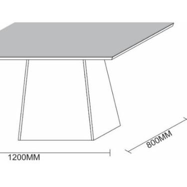 Imagem de Mesa De Jantar Para 4 Lugares 1,20m Tampo De Madeira