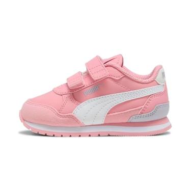 Imagem de PUMA Tênis infantil unissex St Runner com gancho e laço, Pinkscape-branco-lilás Crush Ah25, 18