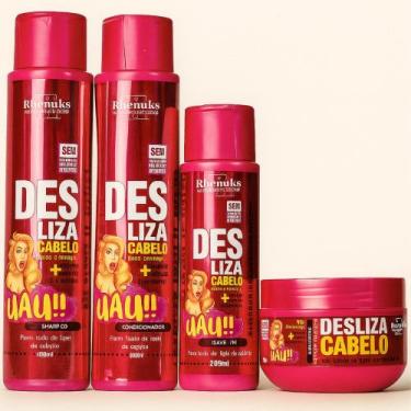 Imagem de Kit Desliza Cabelo Rhenuks Alisamento Natural e Hidratação - Rhenuks C