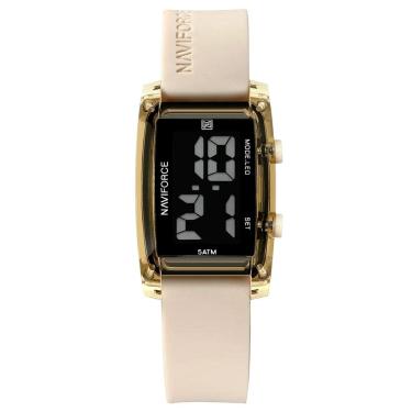 Imagem de Relógio Feminino Classico Quadrado Display Led Digital Design Elegante Impermeavel