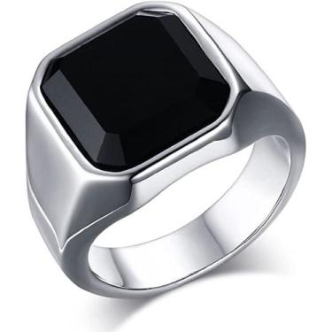 Imagem de Anel Masculino Homem Banhado Prata 950 Preto Comendador - Jewelery,  3