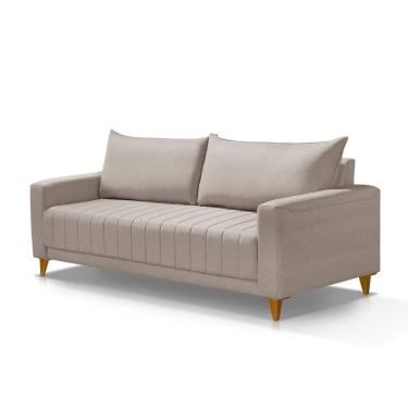 Imagem de Sofá Fixo 3 Lugares Living 218cm Roma Bege