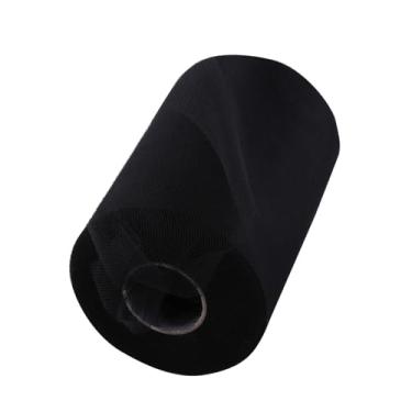 Imagem de RiToEasysports Rolo de Tule de Casamento Com Carretel de Tecido Branco de 100 Jardas de Comprimento para Decorações Artesanais DIY, 15 Cm de Largura para Festas e Eventos (Preto)