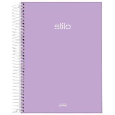 Imagem de Caderno Capa Dura 10 Mat. 160 Folhas Jandaia Lilás