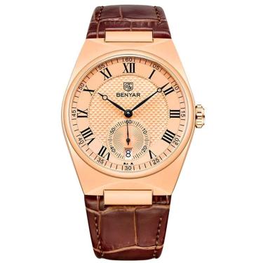 Imagem de Relógio De Quartzo Retrô Masculino Pulseira Design Animal Print Impermeável 3atm Dourado