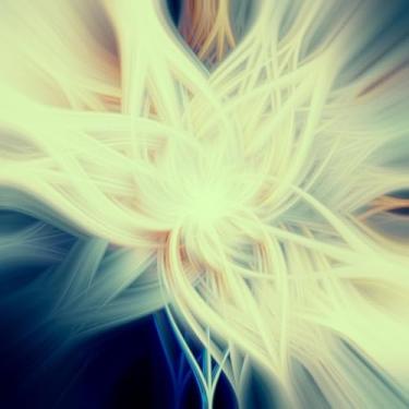 Imagem de Quadro Decorativo Abstrato Colorido com Estampa de Ondas Gradientes para Decoração Moderna 40x40cm