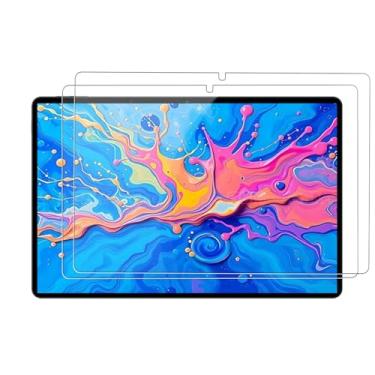 Imagem de [Pacote com 2] Protetor de tela para tablet Teclast ArtPad Pro de 12,8 polegadas, dureza 9H, antiarranhões, sem bolhas, clareza HD, fácil instalação, vidro temperado