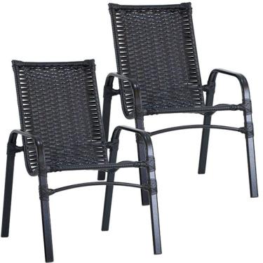 Imagem de 2 Cadeiras Emily Com Pintura Eletrostática Trama  Argila