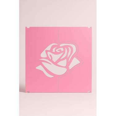 Imagem de Caixa de Presente Amor em MDF – Tampa Vazada Namorados dia das Mães 15cm (Rosa Claro)