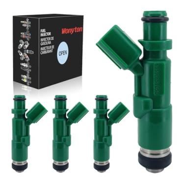 Imagem de Wonyton Injetores de combustível 4 peças serve para Toyota 2001-2009 Prius 2001-2005 Echo para/-Scion 2004-2006 xA 2004-2006 xB 1,5L L4 23250-21020 23209-21020 FF J343 842-12234