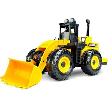 Imagem de Super Trator Columbus 51cm Carrinho de Brinquedo com Comandos da Pá po