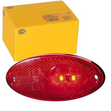 Imagem de HELLA Lâmpada traseira de LED vermelha 964295101 Série 4295 com refletor de reflexo