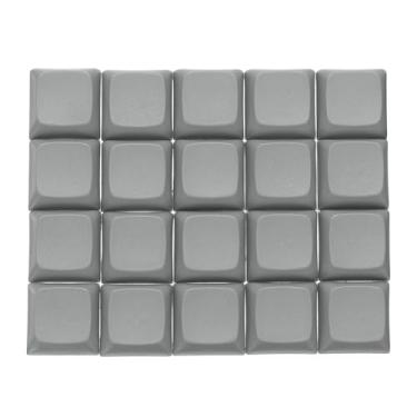 Imagem de PATIKIL PBT Keycap Set, 20Pcs Colorful Mechanical Numeric Keypads Portable Blank Keycaps for Daily Office Work Gaming Entertainment Creative Design, Gray
